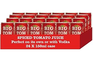Big Tom Spiced Tomato Juice- Bloody Mary Mix can (150ml x 24 Cans) for The Best Bloody Mary...Every time!