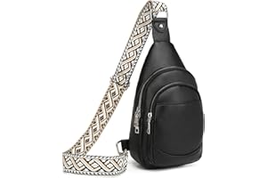Myhozee Sling Bag damska torba na klatkę piersiową – mała torba Crossbody Bag PU Crossover stylowa torba na ramię do sportów na świeżym powietrzu, wędrówek, jazdy na rowerze, podróży