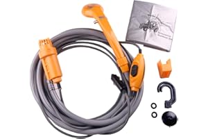 LIEBMAYA 12V car cigarette lighter Portable shower electrical pump for Outdoor Camping Car washing dog cleaning yellow …