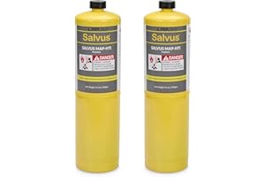 LAVATAP Salvus Map HTi Mapp Gas for Blowtorch Plumbing Blow Torch Bottle for Plumbers Soldering Mechanics Burns Hotter Than Propane (2)