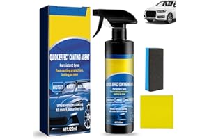 GENERIC Quick-acting Car Coating Spray, 3 in 1 Quick Effect Coating Agent for Cars,Waterless Wash and Wax Polish Spray,Improves Clarity and Visibility, Long-Lasting Shine and Protection (120ml)
