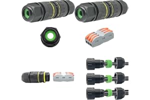 CTRICALVER Waterproof Junction Box Outdoor Cable Connector New IP68 Connector External Sleeve Coupler 5mm-14mm (Pack of 2)