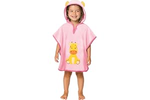 LAYNENBURG Asciugamano da bagno bambini cappuccio - 100% cotone - OEKO TEX - bambino Ragazzi Ragazze telo mare poncho spugna