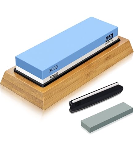 Kit Affûtage Suehiro Pierre Double Face 1000/3000 + Support Caoutchouc Incliné/Droit – Qualité Japonaise Pro & Débutant