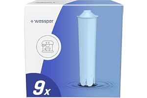 Wessper 9 filtros de agua para cafeteras automáticas compatibles con Jura 71312 Blue, GIGA, ENA, Micro, IMPRESSA