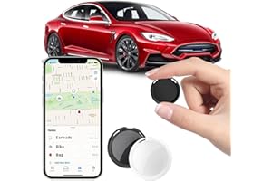 CYBERDOT 2 Pack No Subscription Car Tracker Device Hidden for Vehicles Works with Find My (iOS Only) Real Time Locator Global Coverage Tracking Devices for Keys Dogs Truck No Monthly Fee or Subscription Needed