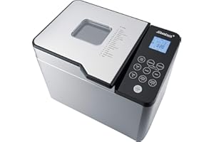 ‎STEBA Steba Brotbackautomat, 17 Automatikprogramme, u.a. für glutenfreies Brot, Brotgewicht (500, 750, 1000 g), Inkl. Messbecher, Portionierlöffel & Rezepten, BM 2