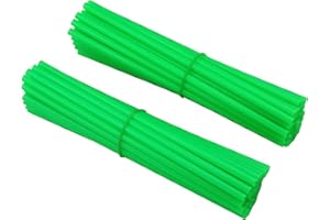 Forbikes 00-0698 Kit cover raggi cerchi ruota 18"-21" (ant.38pz 8,5" + post.38 pz 8,5") - verde fluo