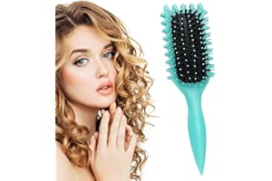 TULEBOLIAN Bounce Brush Curl,Curl Defining Brush,Brosse à cheveux en poils de sanglier Brosse de coiffage,définir les boucles pour les femmes et les hommes