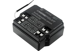 HOMEPILOT Rollladenaktor smart Unterputz, Smart Home Rolladen Funkschalter nachrüsten, Anschluss an Rohrmotor, Rolladenschalter oder -taster (Steuerung per App, Alexa via Gateway möglich)