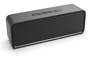 Sonkir Speaker Bluetooth Portatile, altoparlante wireless Bluetooth 5.0 con basso stereo Hi-Fi 3D, batteria integrata da 1500 mAh fino a 6 h di Autonomia, USB, Nero