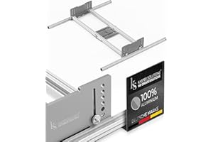 Kasper Solutions® - Dispositif de défonceuse - guide linéaire XXL - rail de guidage de défonceuse - stable et robuste - accessoires de défonceuse - rail coulissant de table - dispositif de fraisage