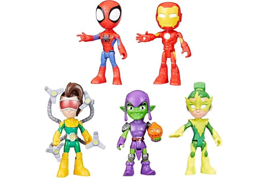 Marvel Spidey and His Amazing Friends, Friends & Foes Pack, Action Figure Set