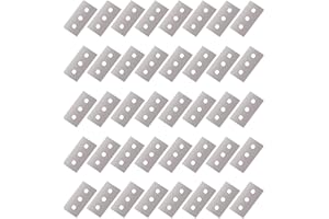 BULL TIGER PRESTIGE 40 Piezas Cuchillas Raspadoras de Doble, Hoja Quitamanchas de Acero Inoxidable, Cuchillas de Recambio para Rascavidrios, Cuchillas de Repuesto de Prémium para Raspadores de Cristal y Vitrocerámica