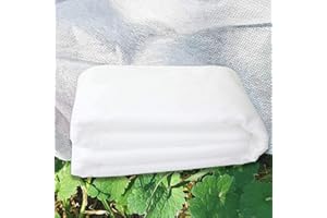Abimars Garden Fleece 30gsm, 2m x 10m Horticultural Fleece for Plants, Plant Fleece Frost Protection, Non-Woven Fabric Cover Frost Protection for Plants
