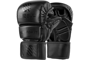 Sanabul Essential Gants MMA de 7 oz | Gants d'entraînement MMA | Gants Hybride Sparring pour MMA