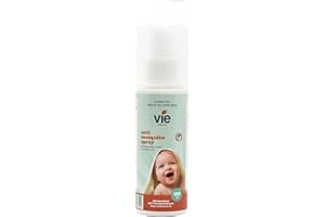 Vie Anti Mosquito Deet Free Spray – All-Natural, Safe, and Effective Anti-Mosquito Spray for Babies and The Whole Family – Chemical Free Formulation 100ml Bottle