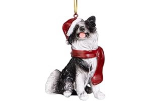 Design Toscano Christbaumschmuck, Border-Collie