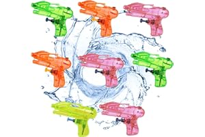 IWTBNOA Wasserpistole für Kinder, 8 Stück Wasserpistolen Klein, Wasserspritzpistolen, Mini Water Blaster, Sommer Spielzeug für Mädchen Junge, Water Gun für Schwimmbad Garten Pool Party Outdoor Strand