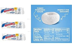 BUG'S PANTRY [3 Pack] Hostess Donettes Powdered Donuts 85g each - 3x6 mini donuts - America's No1 Donuts