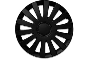 ‎ALBRECHT AUTO-ZUBEHÖR Albrecht 17 Zoll Radkappen schwarz matt für Stahlfelgen - Wind Radzierblenden aus hochwertigem Kunststoff - Langlebige Radblenden in originaler Albrecht Verpackung - Made in EU