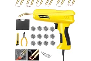 MYTOVOSN Saldatrice per Plastica, 200W Kit di Riparazione Paraurti Auto con 1000 pezzi di Graffette, Saldatore Pistola Riparazione Macchina, plastica riparazione saldatura Kit per auto paraurti/auto ricambi