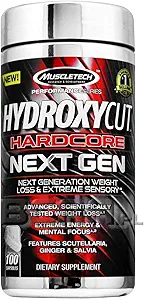 Muscletech Performance Series Hydroxycut Hardcore Next Gen (Coleus 100mg, Guayusa 20mg) - 100 Capsules (Guayusa & Coleus)