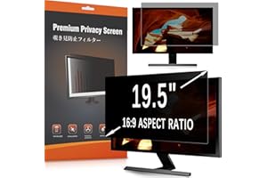 MoSuul Filtro privacy per monitor, 19,5 pollici, 16:9, filtro per computer e desktop, anti-spy, anti-luce blu e antiriflesso per monitor da 19,5"
