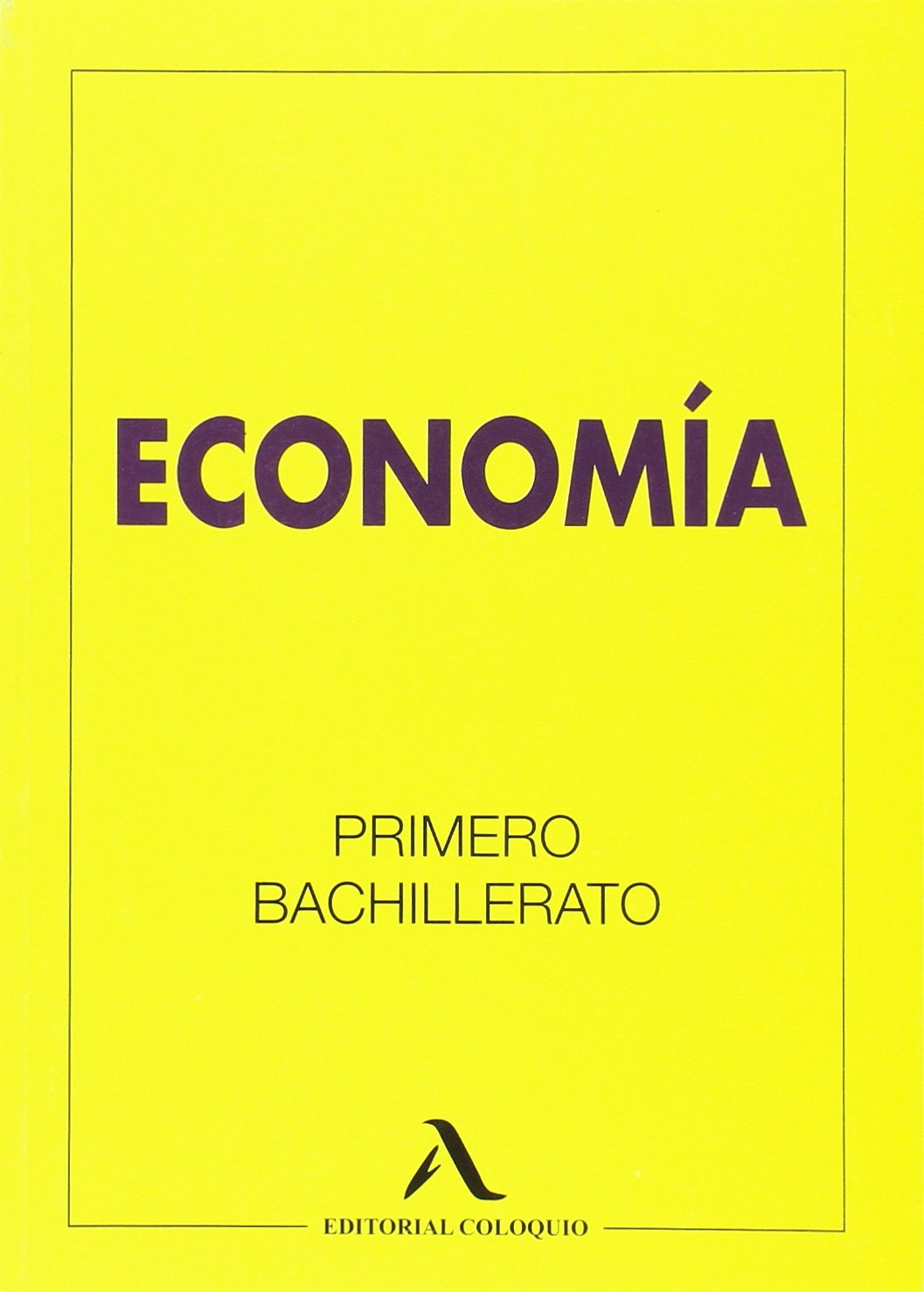 Economía, 1 Bachillerato