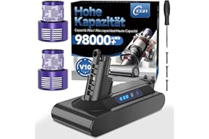 EGR Bateria para Dyson V10 Absolute/Animal/Motorhead / SV12 Aspiradoras con Recambios