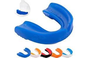 Enmo Maxilla Gel Gum Shield – vuxen och junior 10+ munskydd med fodral för rugby, boxning, hockey och kontaktsport – munskydd