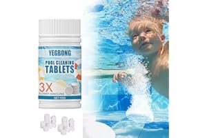 TINCAI Chlorine Tablets for Hot Tub,100g Swimming Pool Chlorine Tablets, Long Lasting Water Cleaning Tablets For Paddling Pool, Bathtubs and Spa,1g*100pcs(C)