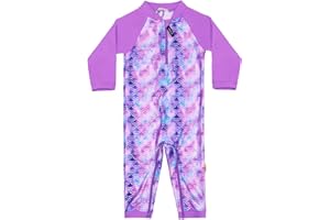 weVSwe Baby Toddler Boy Swimsuit UPF 50+ Sun Protection Rash Guard Swimwear with Crotch Zipper 0-3 Years