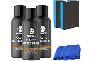Auyuiiy Ouhoe Plastic Refreshing, Nano Plastic Refreshing Coating, Plastic Revitalizing Coating Agent, Car Plastic Parts Refurbish Agent for Car, 50ML (3PCS)