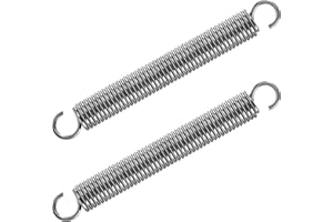 GUNGY Extension Spring 150mm Tension Spring With Dual Hook in 304 Stainless Steel OD 18mm Wire Diameter 2.5mm Max Load 12.8KG 2.5x18x150mm 2 Pieces