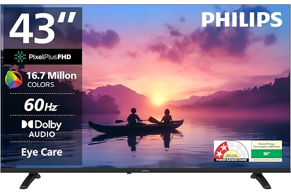Philips 108 cm (43 inches) 6100 Series Frameless Full HD Smart LED Google TV 43PFT6130/94