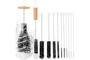 WEXOMA Flaschenreiniger Bürste 12 Stück, 35cm Flaschenbürste Kompatibel mit Sodastream Glasflasche, Kratzerfreier Bottle Brush für Glaskaraffe, Sodaflaschen, Babyflaschen, Trinkflaschen, Strohhalm