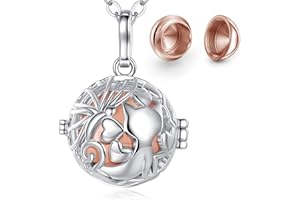 CELESTIA Crémation Cendres Urne Collier en Pendentif Médaillon, Bijoux Mémorial de Chats, Souvenir du Défunt, Cadeaux de Deuil Condolence