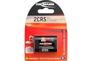 ANSMANN Akumulator litowy 2CR5 / 6 V Li foto długiej trwałości/odporny na ekstremalne temperatury/idealny do aparatów, latarek LED, kranów z czujnikiem i wielu innych