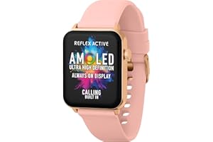 Reflex Active Women's Amoled 1.78'' Always-On Display Series 30 Pink Strap Smart Watch
