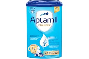 ‎APTAMIL Aptamil Kindermilch 1 Plus – Für Kleinkinder im Wachstum – Mit wichtigen Nährstoffen - Ohne Palmöl – 1 x 800 g – 42 Portionen à 130 ml