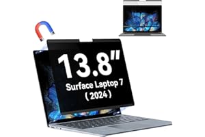 PROTESCREEN Magnetic Privacy Filter for Microsoft Surface Laptop 7 13.8 inch, Removable Blue Light Privacy Screen, Anti Glare Blue Light Laptop Film Black Security Private Protector
