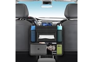 APLKER Auto Organizer zwischen Vordersitzen, Auto-Netztasche für Auto, Haustier Kinder Barriere Auto Rücksitz Organizer für Snacks Wallets Getränke,Telefon