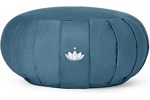 Lotuscrafts Zafu-Coussin de Meditation Zen 100% Coton Bio (GOTS)