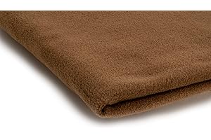 ORIENT FASHION Polaire en tissu haute qualité Fleece 300 g/m² - Disponible en 50 couleurs - 50 x 150 cm (Caramel)