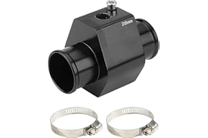 Flaconi Tubo di Giunzione Temperatura Dell'acqua per Auto,Sensore di Temperatura Dell'acqua Tubo di Alluminio,Adatto per L'adattatore del Sensore di Temperatura Dell'auto(28mm)