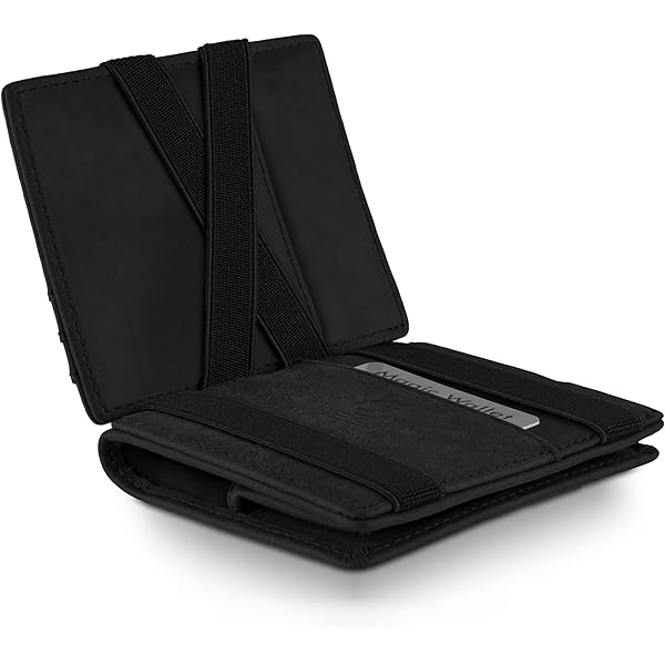 GenTo FLAPLET - Geldbörse mit/ohne Münzfach - TÜV geprüfter RFID NFC Schutz - Magic Wallet - Magischer Geldbeutel - Inklusive Geschenkbox - Smart Wallet - Portemonnaie für Herren/Damen