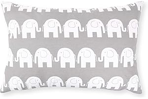 GLOCAL BERLIN Amilian® Dekokissen Kissenbezug Kissen 40cm x 60cm Elefant Grau