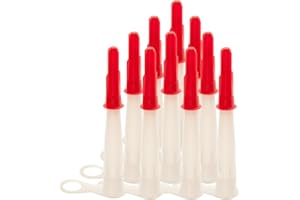 TRULY PVC SUPPLIES Boquillas para tubo de silicona con tapa, se puede volver a cerrar. Diversos Tamaños disponibles