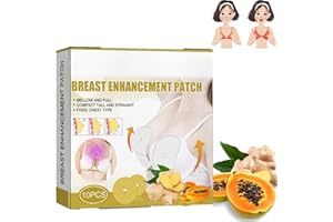 VOKKRV Breast Enhancement Patch - Ginger Breast Patch, Natural Nourishing And Exquisite Patch For Women’S Breast Care, Elastic Muscle Collagen Breast Enhancing Lifting And Firming Mask 10pcs/Box (1 Box)